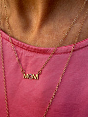 Mom Necklace - Gold