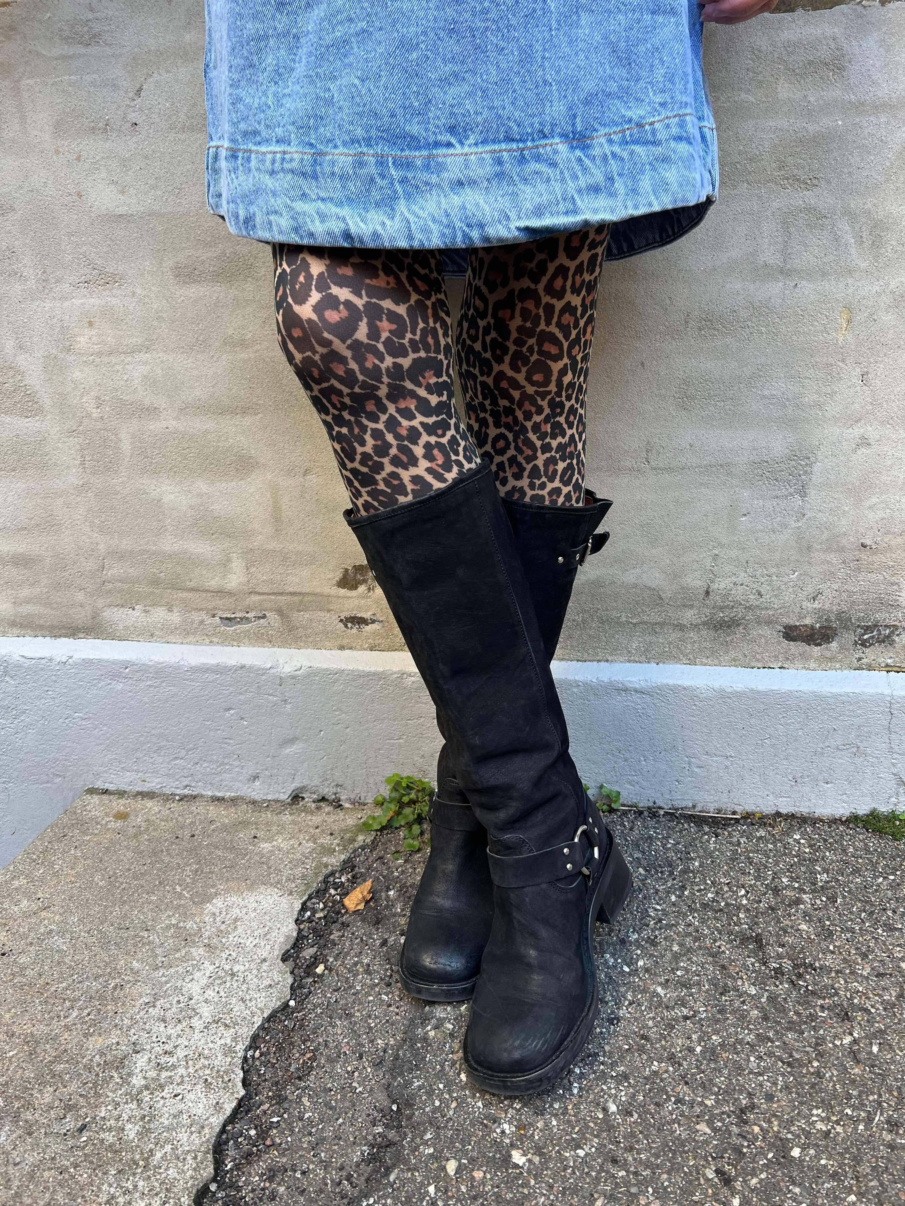 Alma tights - Naturlig leo