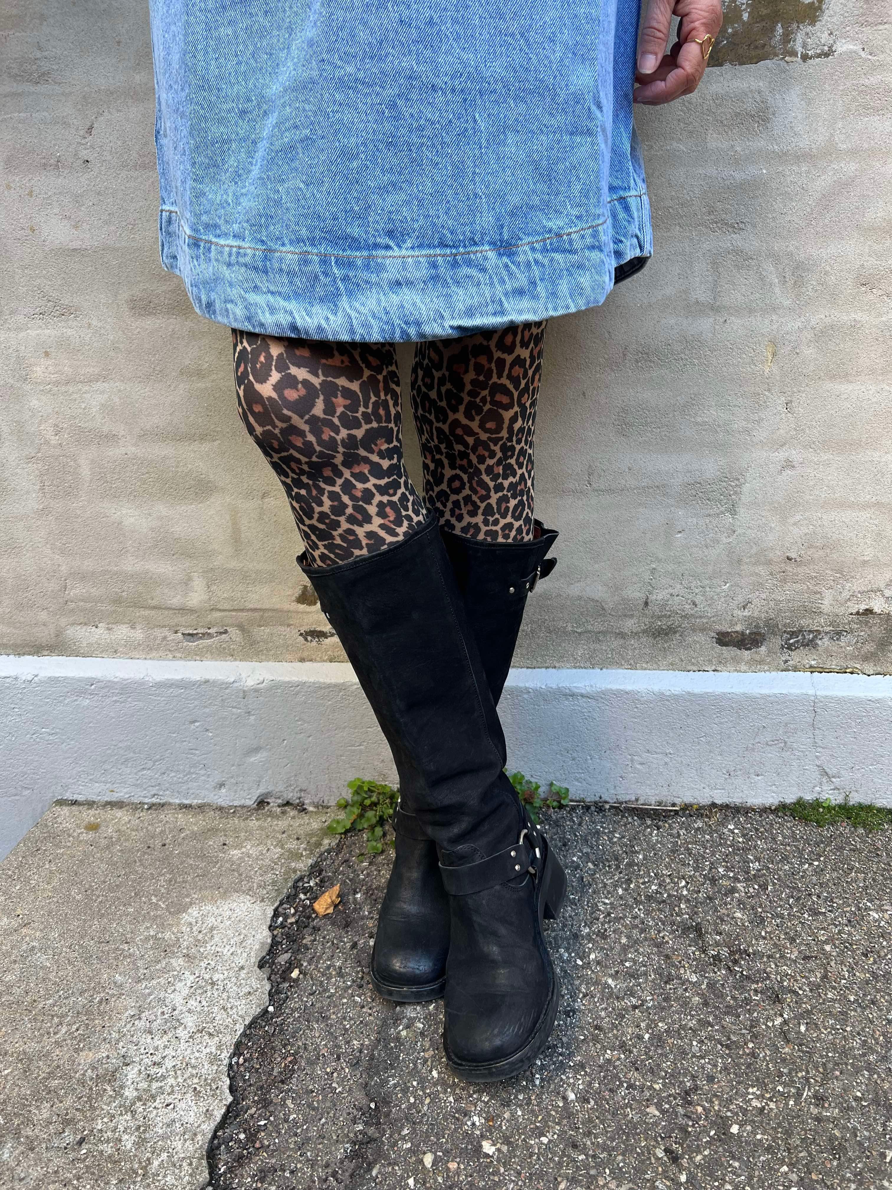 Alma tights - Naturlig leo