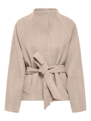 BLAKE SHORT BELT JACKET - Oatmeal/MELANGE