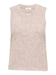 EMMY S/L VEST KNIT - Simply Taupe