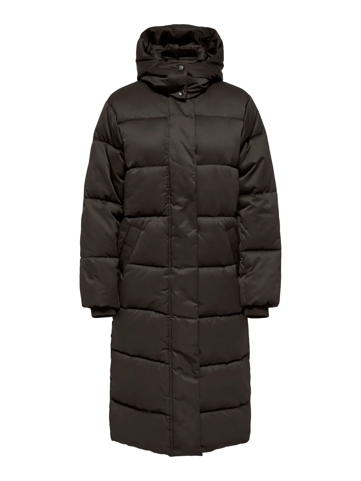 MAJA LONG PADDED JACKET - Chocolate Torte