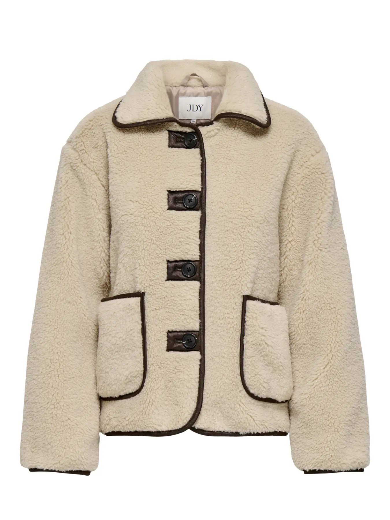 NOELLA TEDDY JACKET - Cement