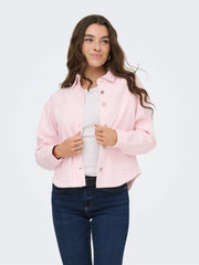 NOMA L/S SHACKET - Chalk Pink