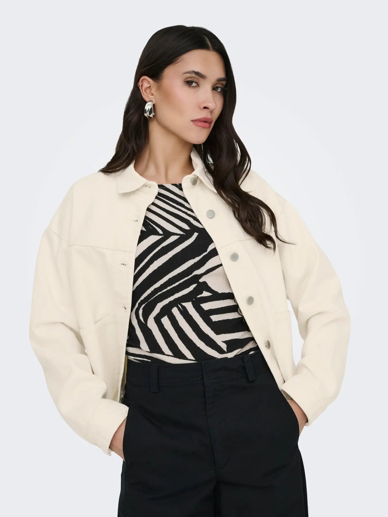 NOMA L/S SHACKET - Ecru