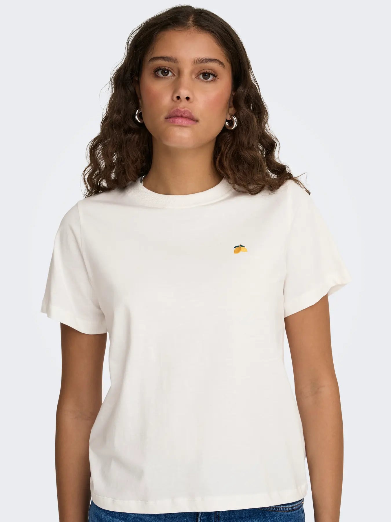 PISA LIFE SS PRINT TOP - Cloud Dancer CITROEN