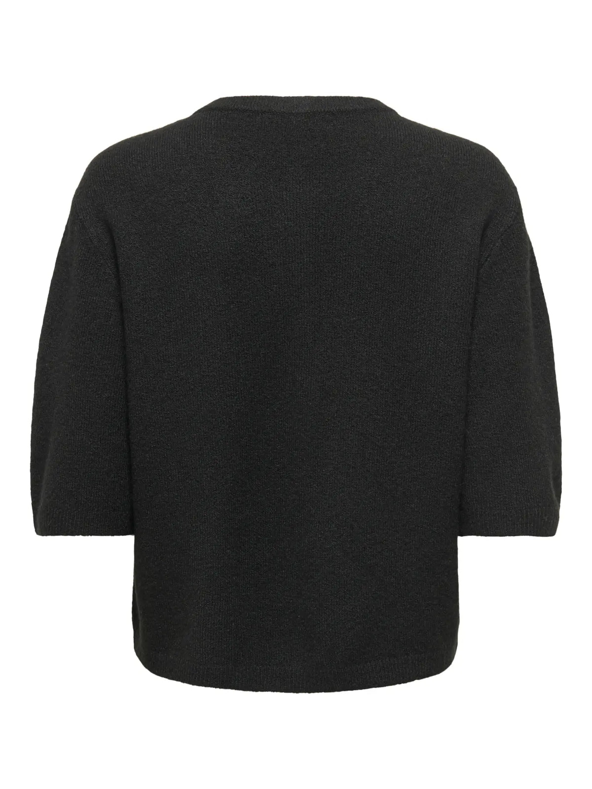 RUE LIFE 2/4 PEARL CARDIGAN - Black W. WHITE PEARL BUTTON