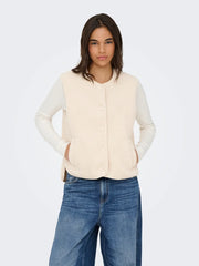 SIMINA TEDDY WAISTCOAT - Pumice Stone