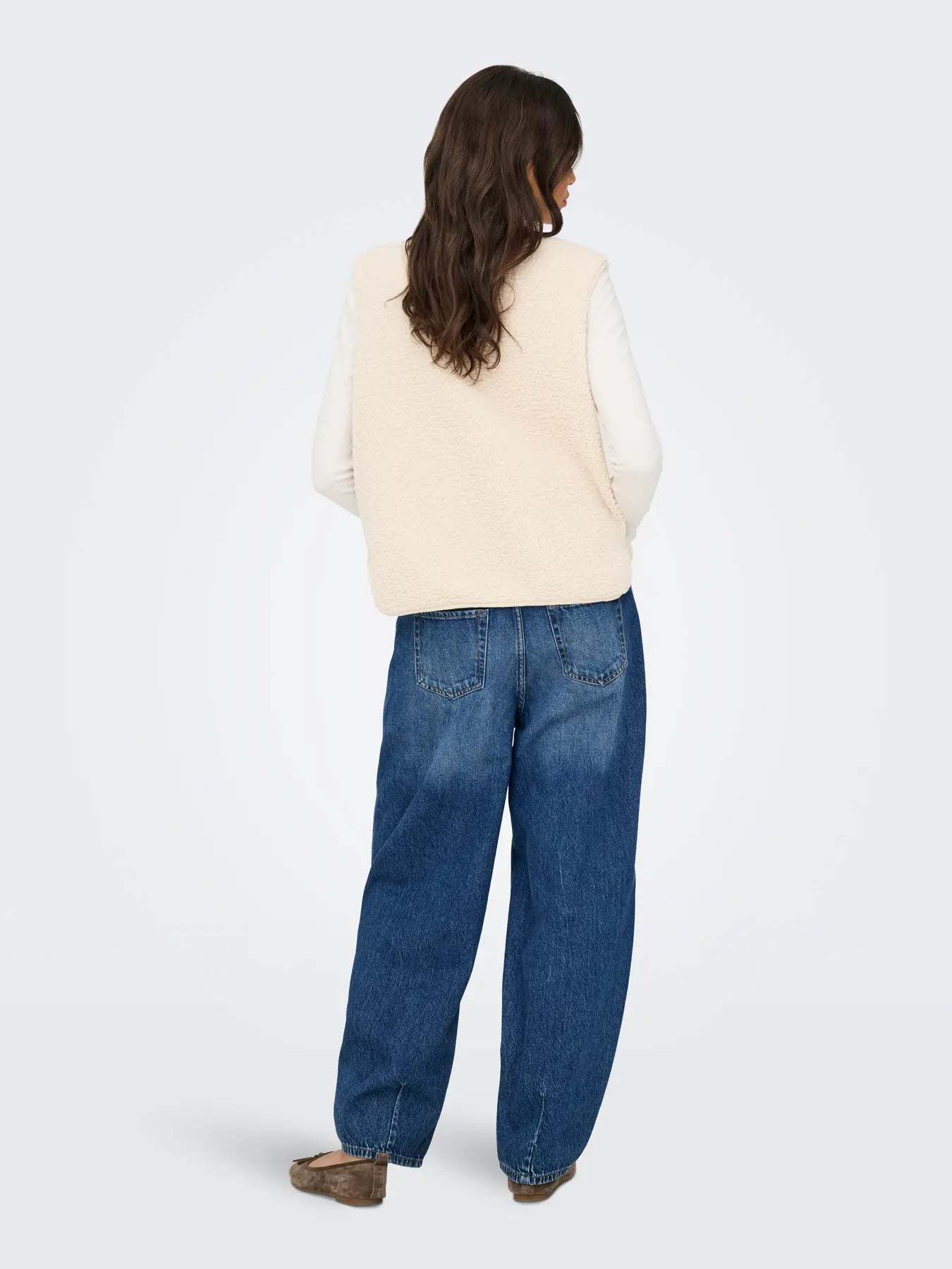SIMINA TEDDY WAISTCOAT - Pumice Stone