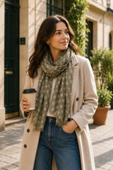 Paisley Love Scarf - Green