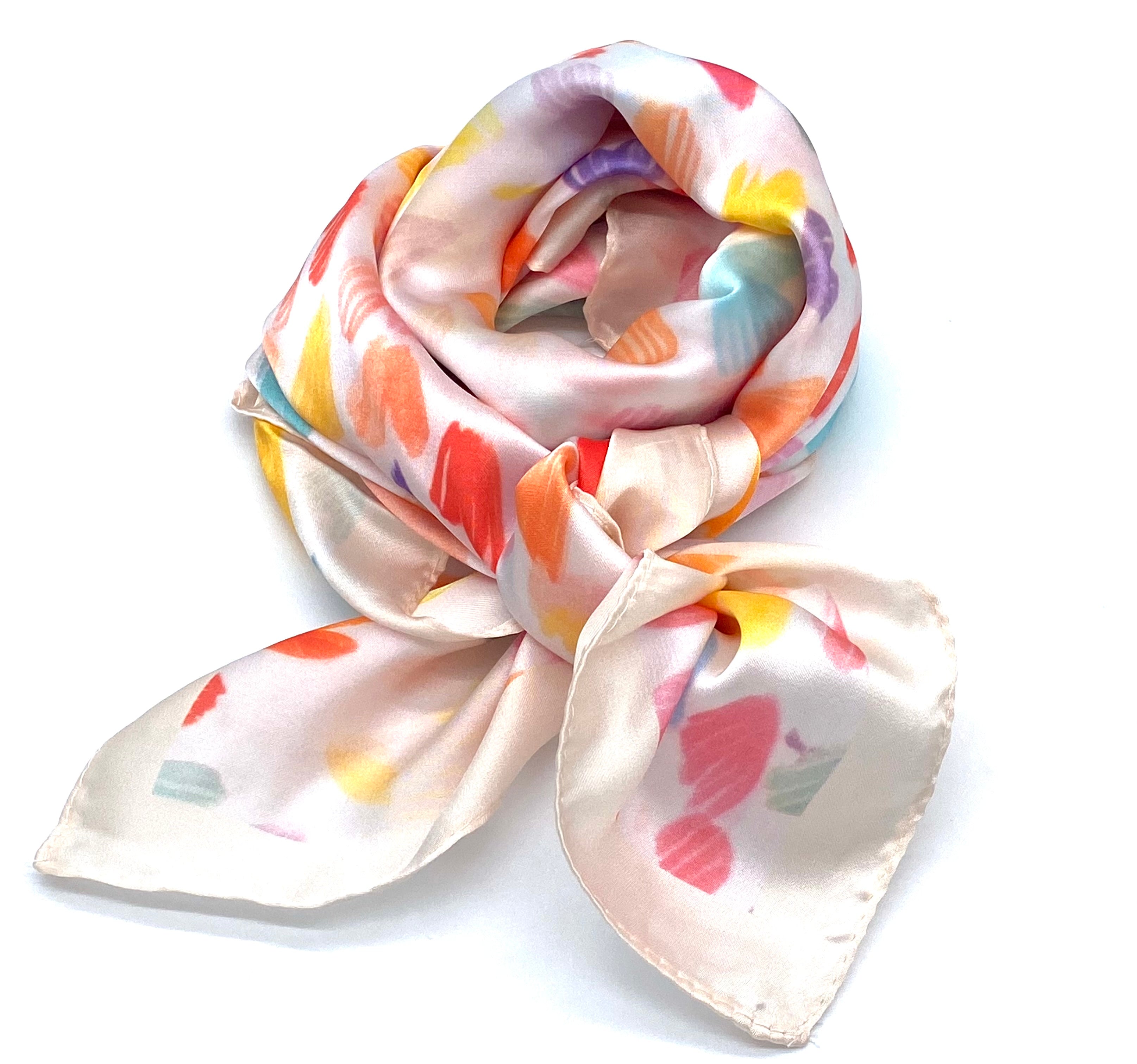 Small Heart Scarf - Printed Multi