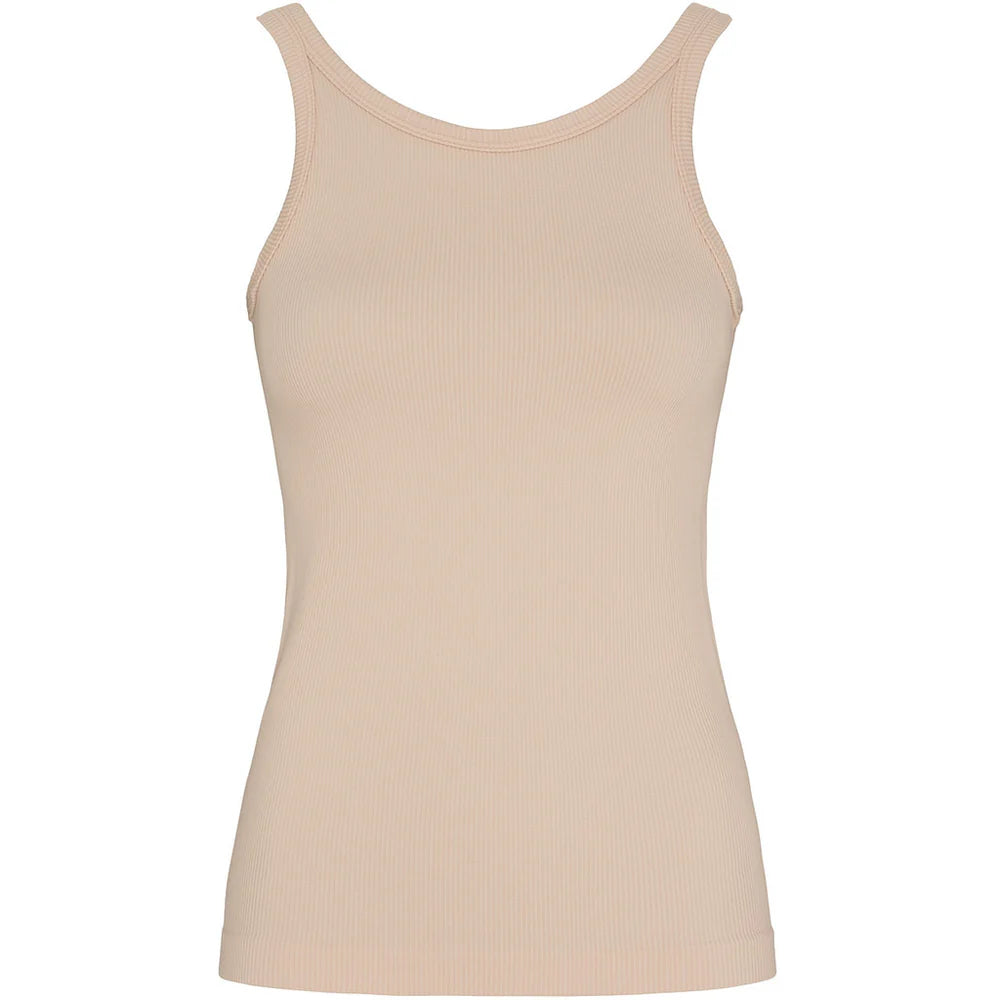 Lone rib tank Top - Cipria