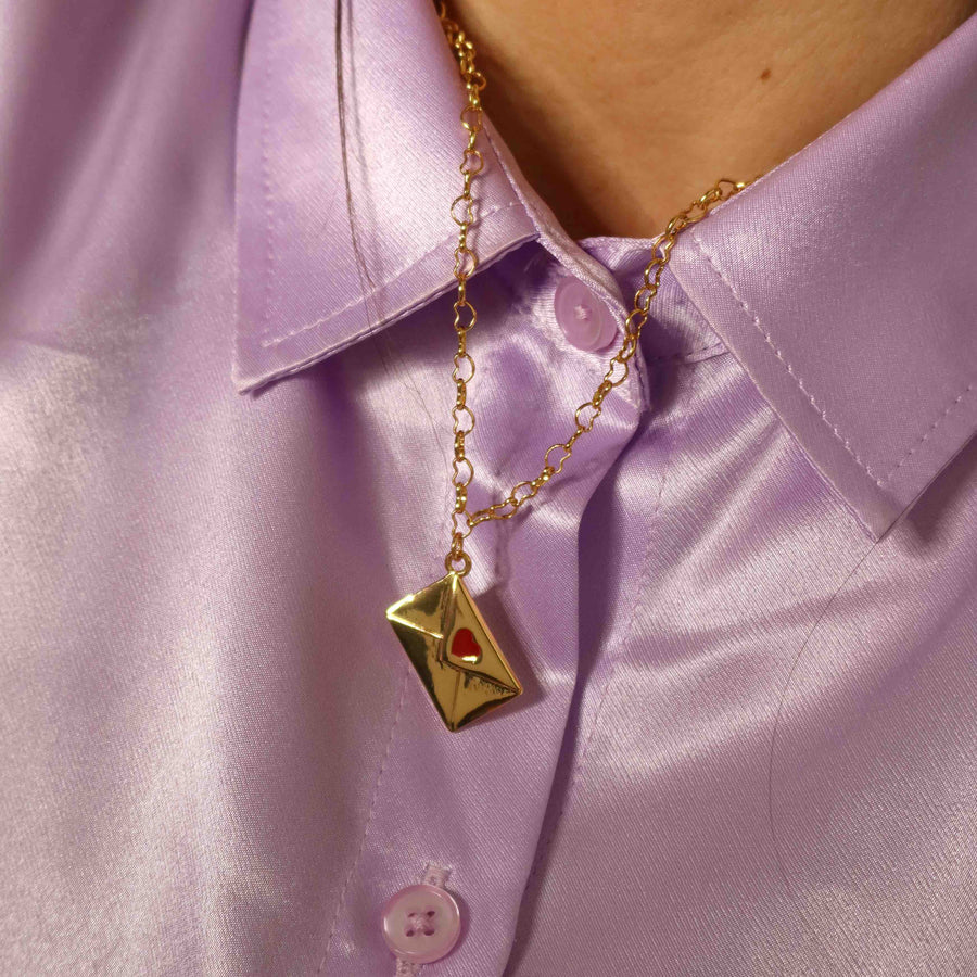 LoveLetter - 18 karats guldplätering