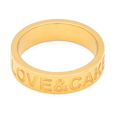 Love & Cake Ring - Forgyldt