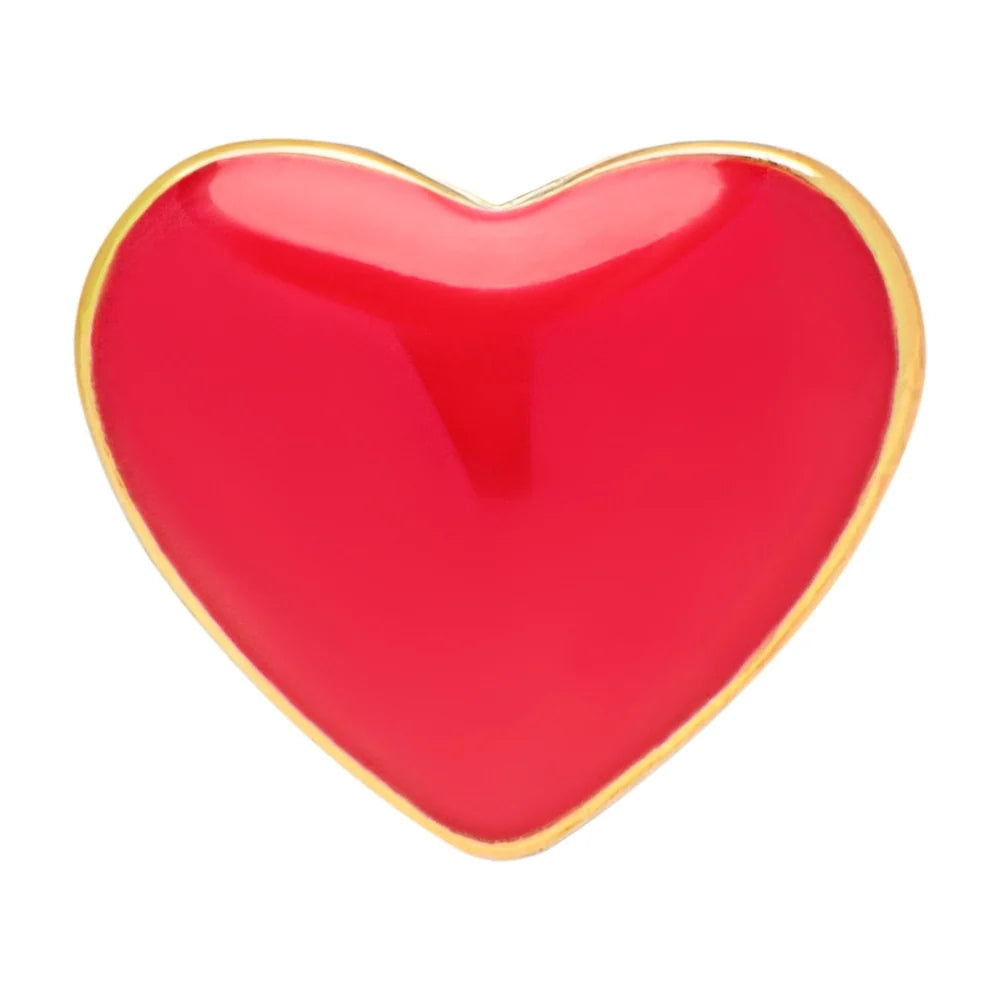 Love U örhänge 1 st - Hot Coral