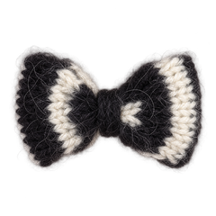 BOW Broche Mohair - Black/Nature