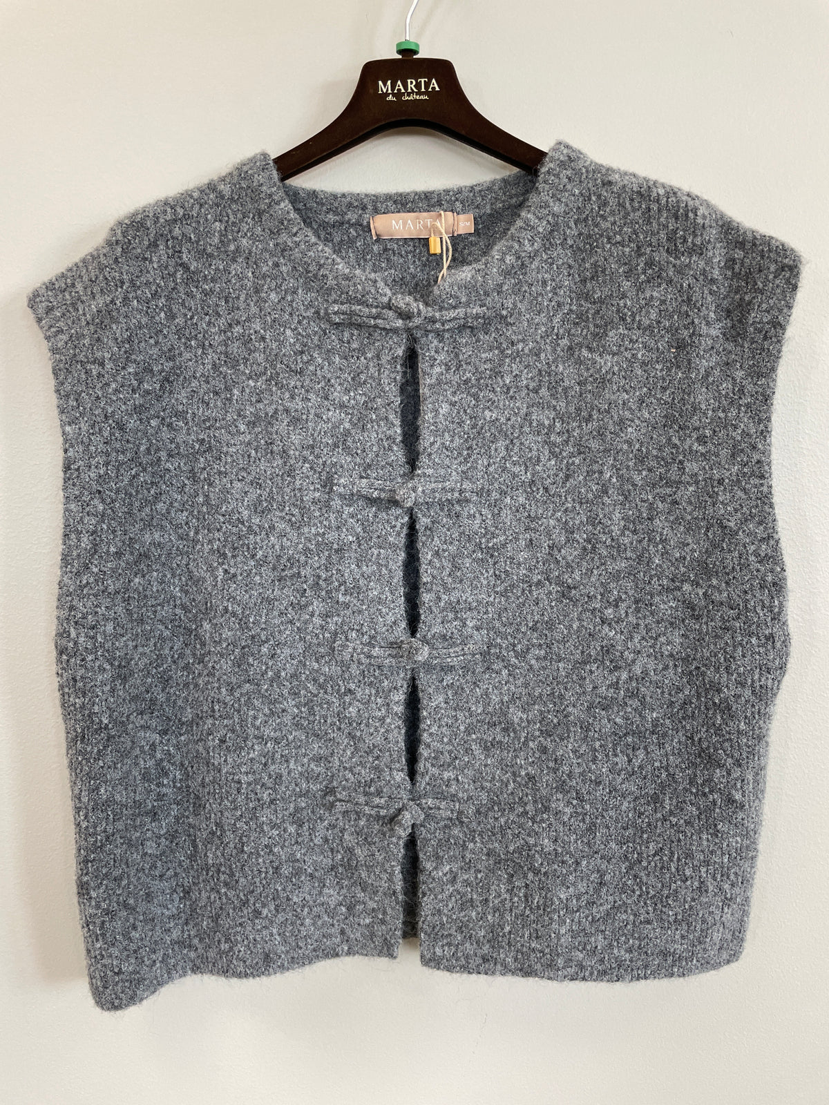 Celestia Knit Vest - Dark Grey