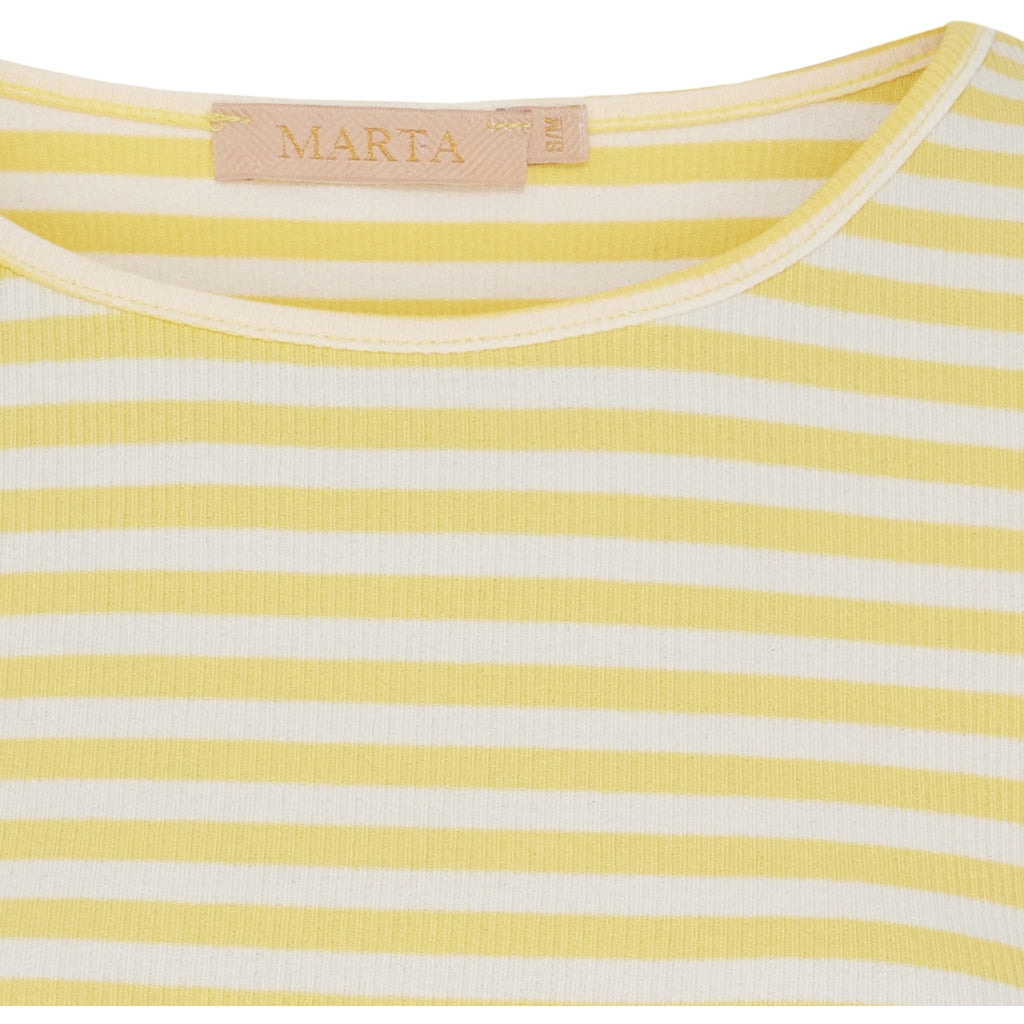 Josiane LS Tee - Giallo/Greggio