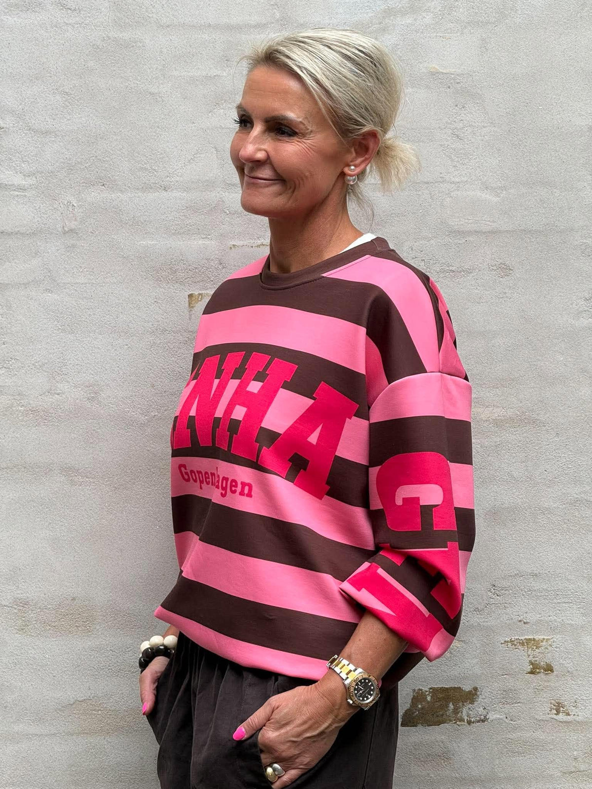 PREORDER-Nerina Sweatshirt - Moro/Pink