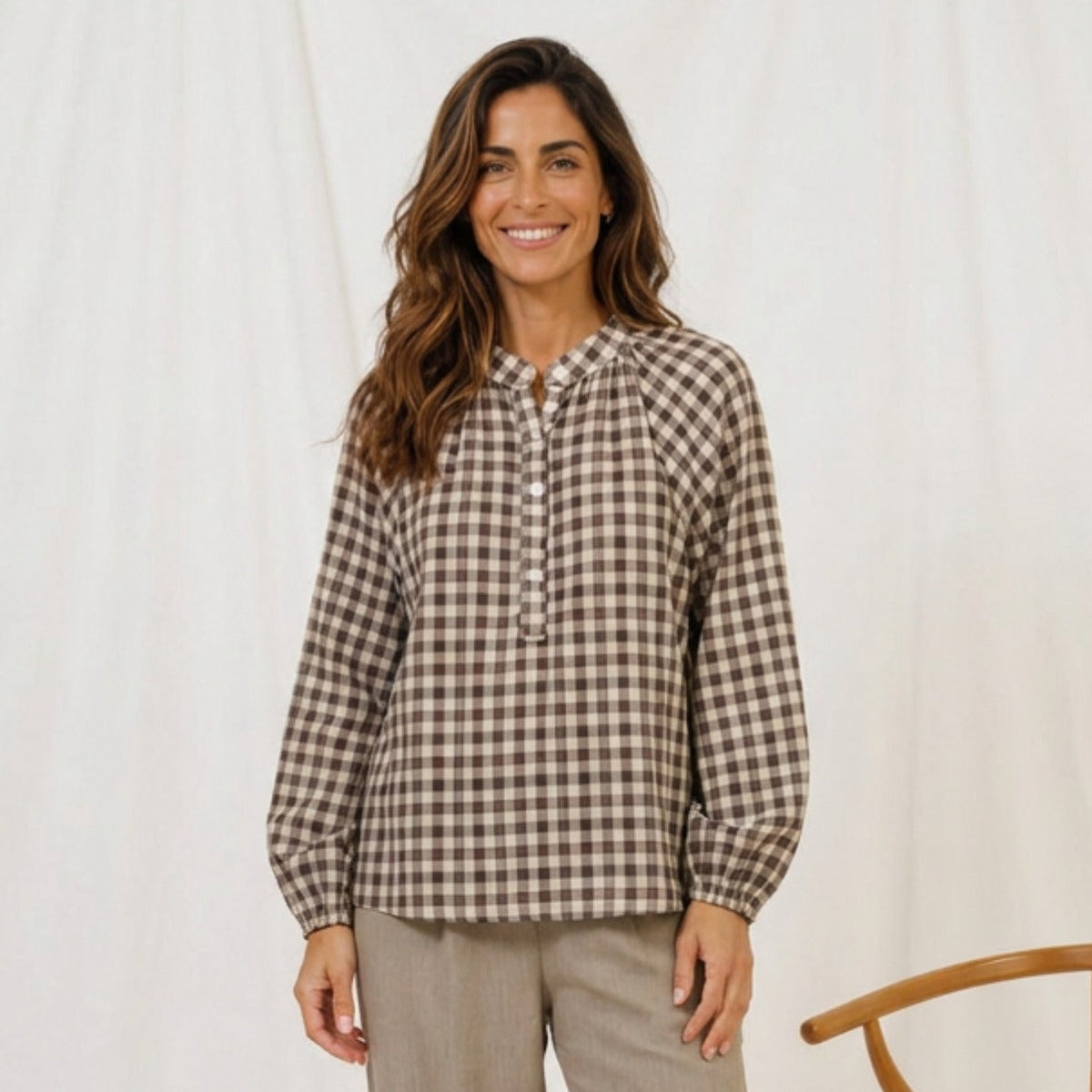 Zephyr Blouse - Brown