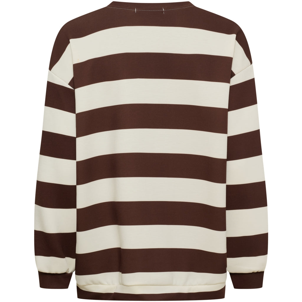 Nerina Sweatshirt - Choco/Jeans Blue