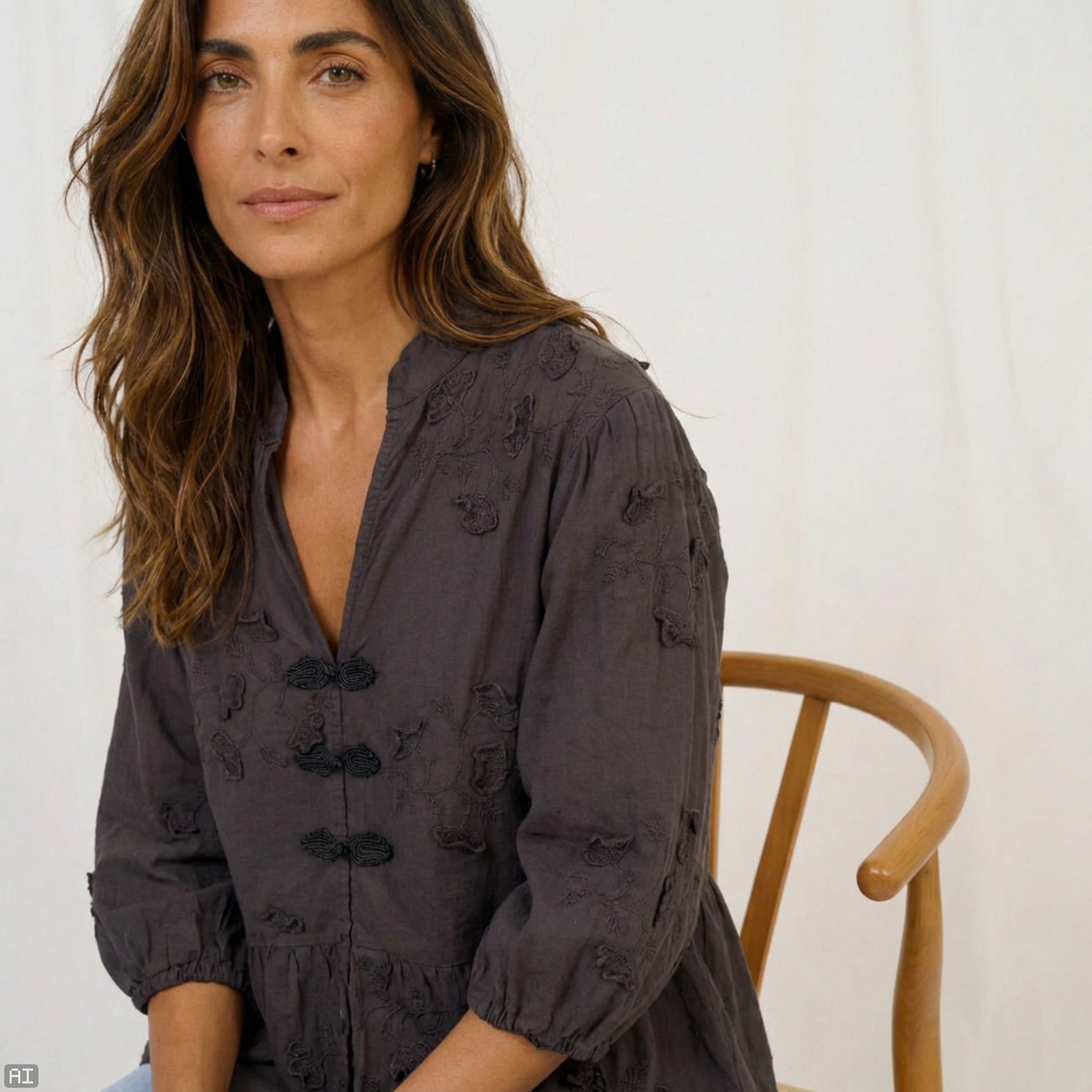 Safiya Blouse - Castagno