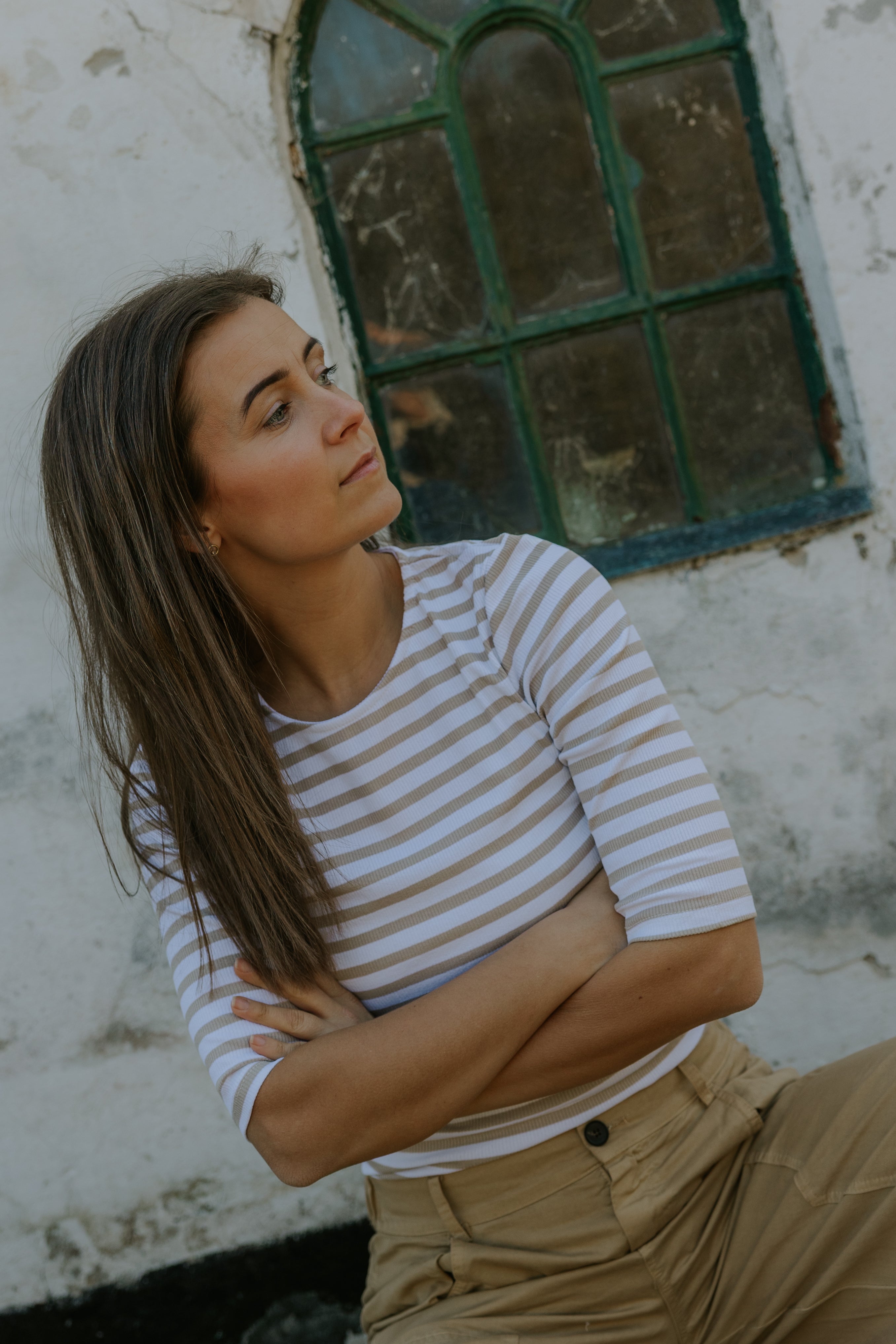 Everyday Stripes Blus - Svart