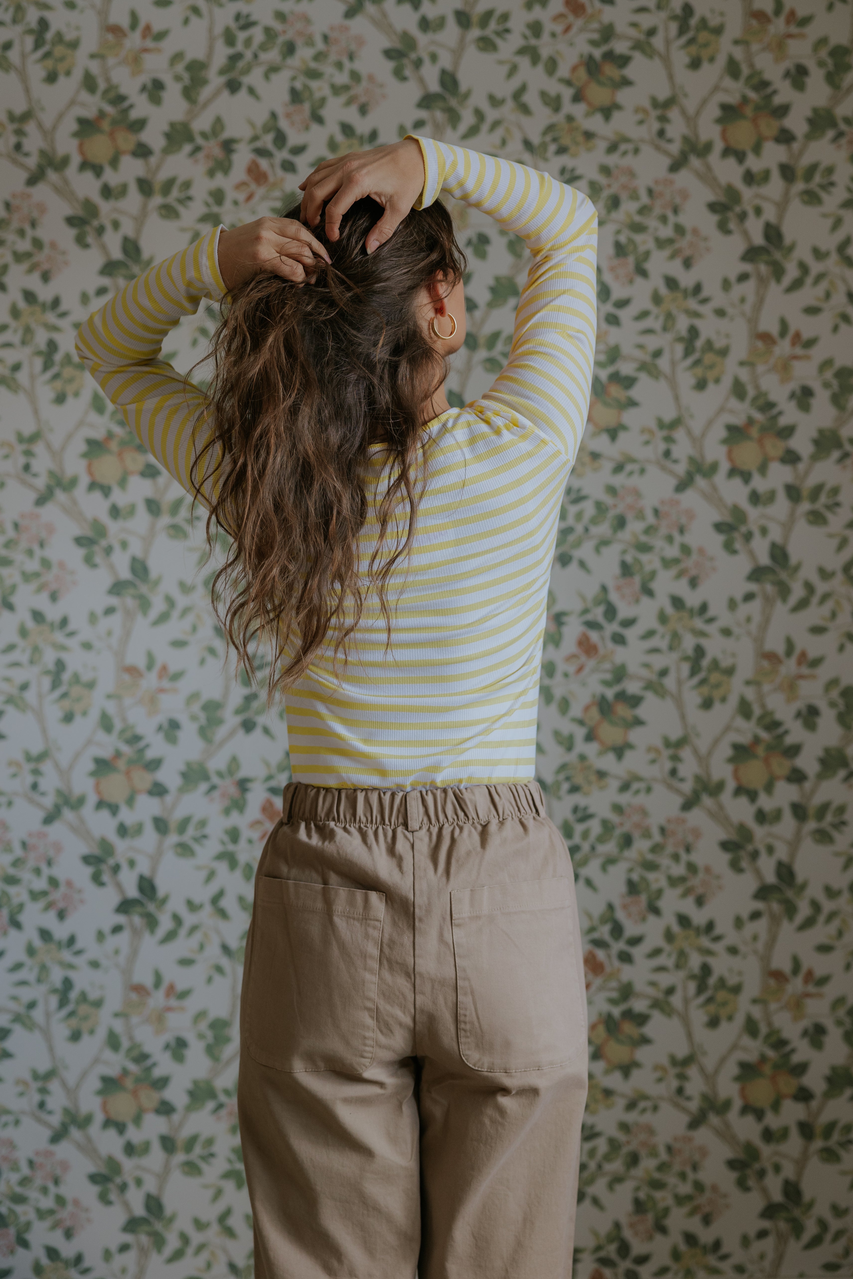 Everyday Stripes Blus - Gul