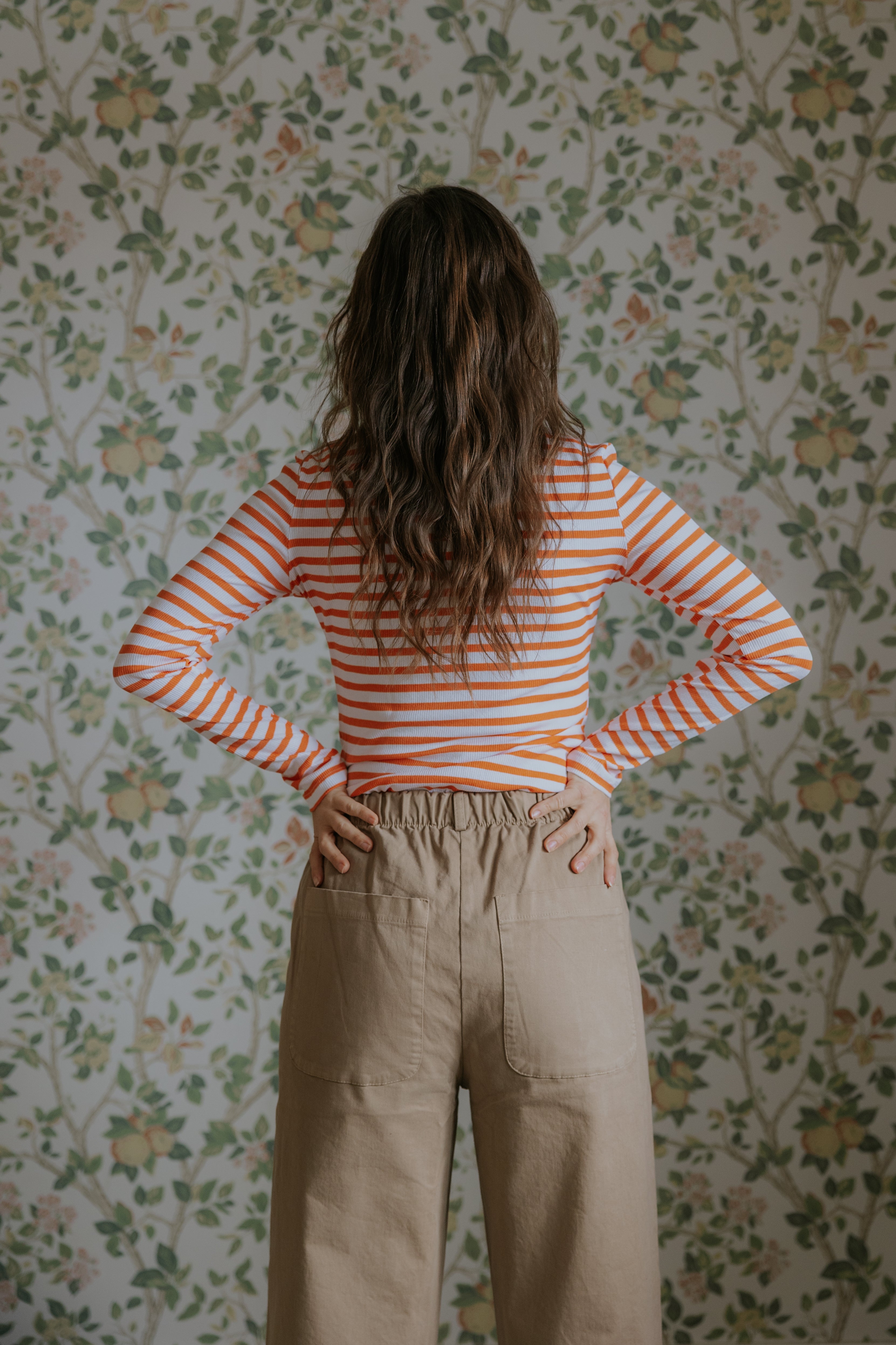 Everyday Stripes Blus - Orange