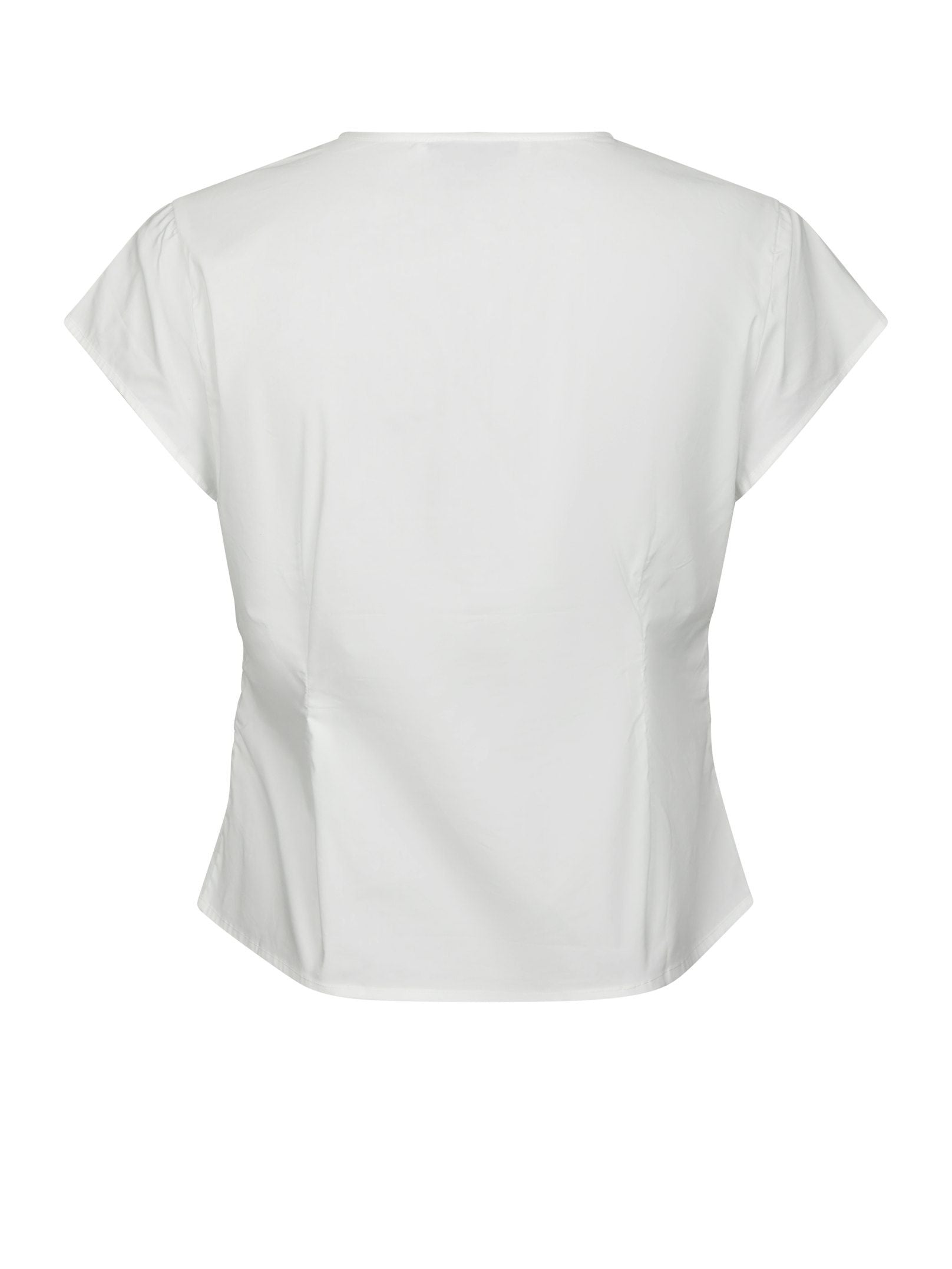 Fidi Poplin Top - White