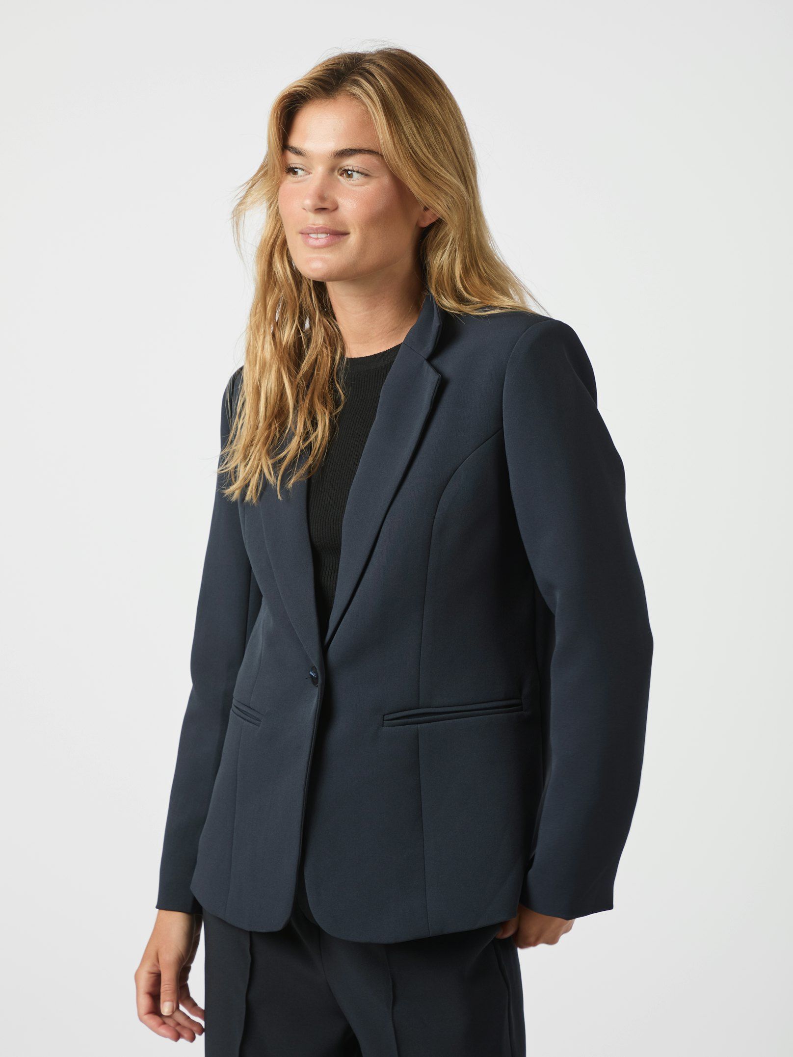 Francine Suit Blazer - Dark Navy