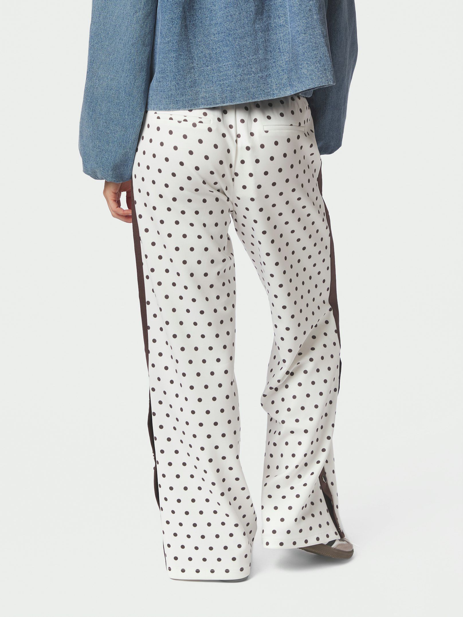 Meggie Dot Track Suit Pants - Off White