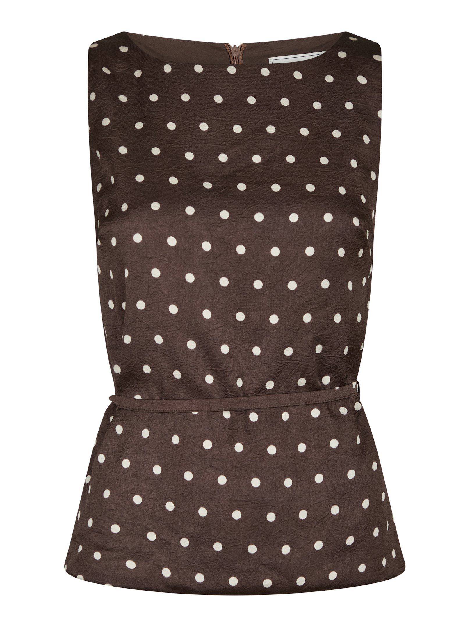 Nassa Big Dot Top - Mörkbrun