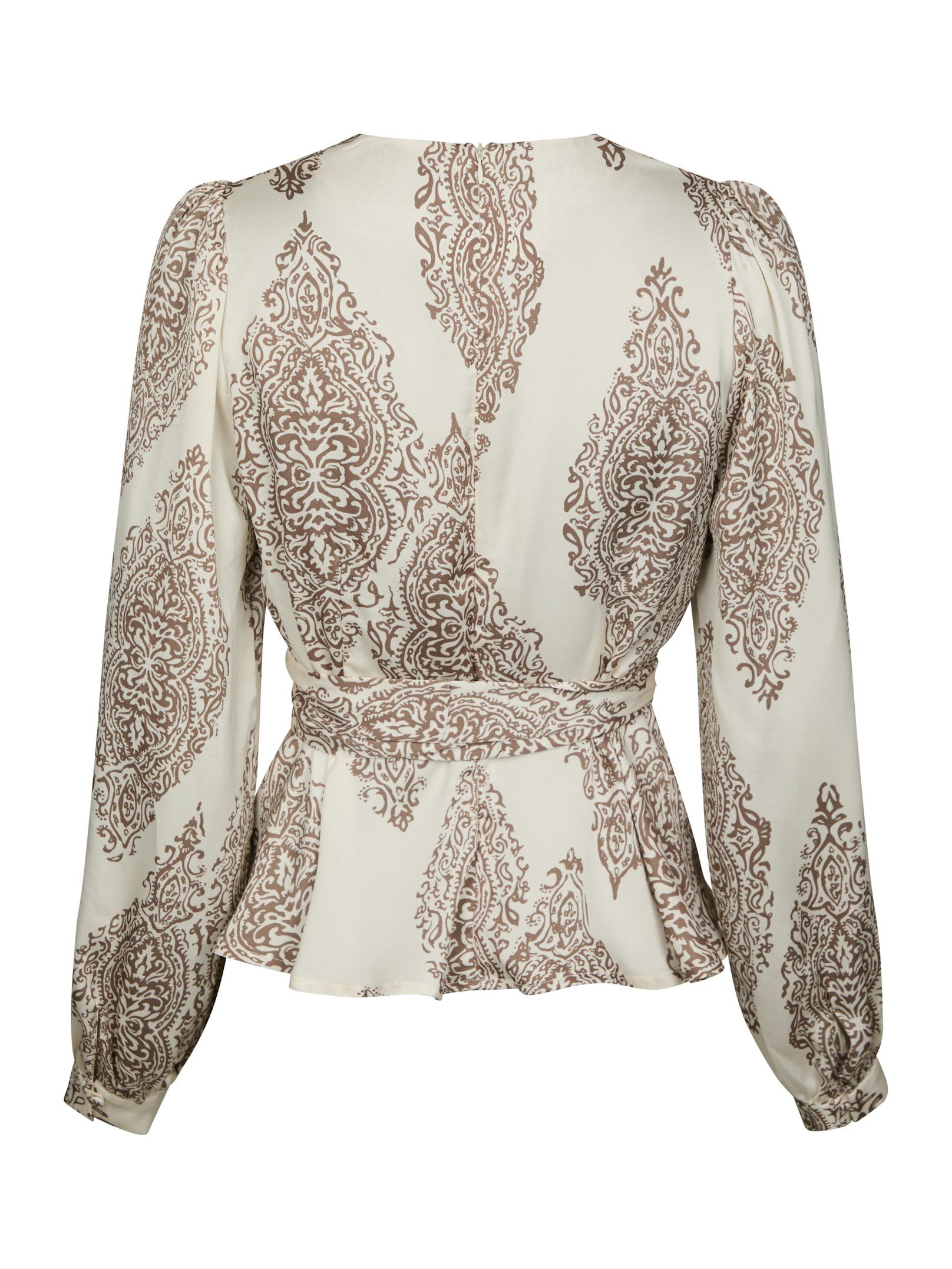 Rista Paisley Drop Blouse - Ivory