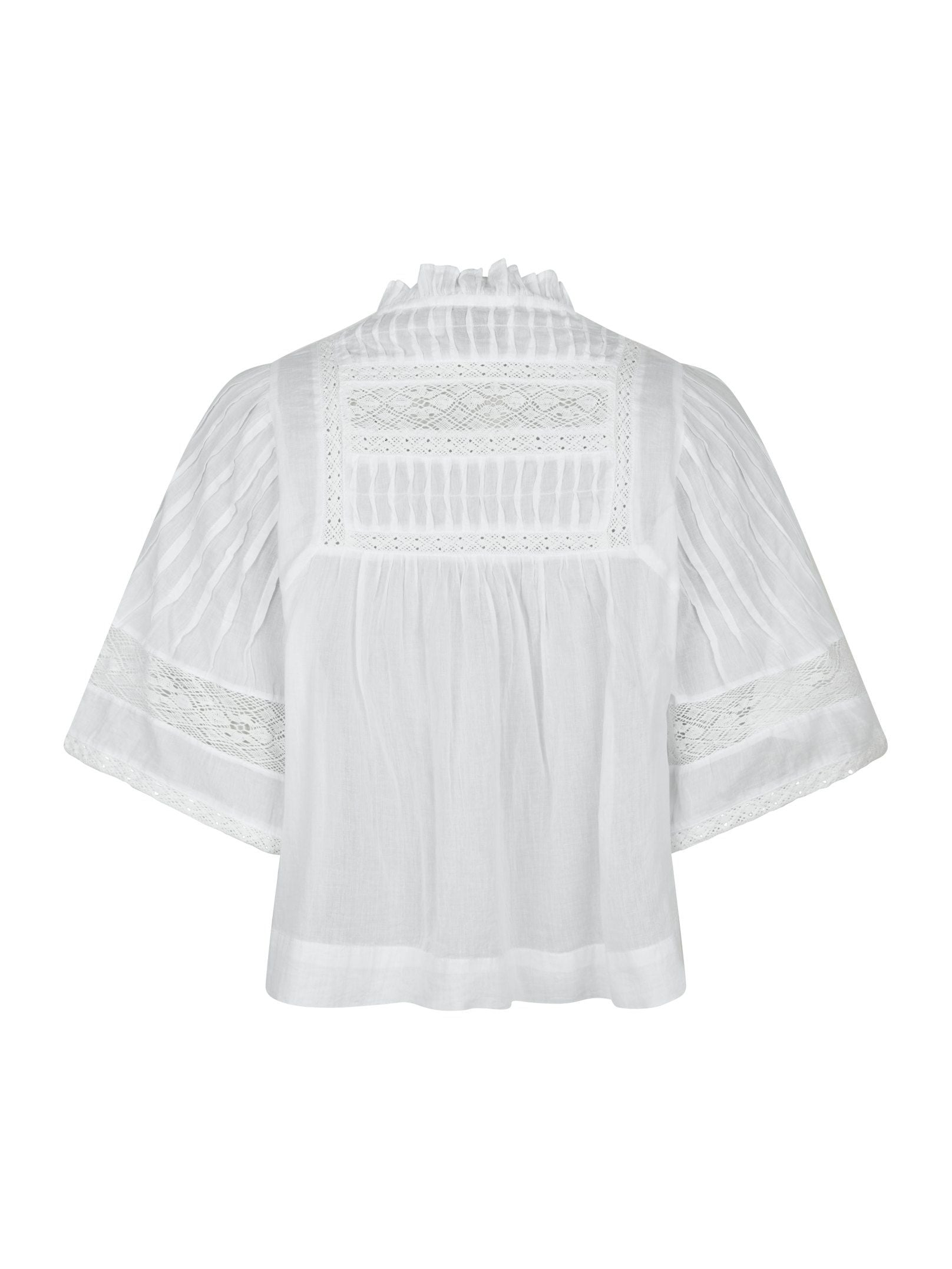 Siama S Voile Blus - Vit