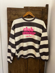 Club Sweat - Brown/Pink/Neon