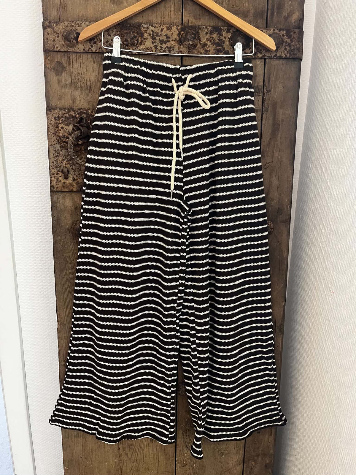 Comfy Pants - Brown/Off White