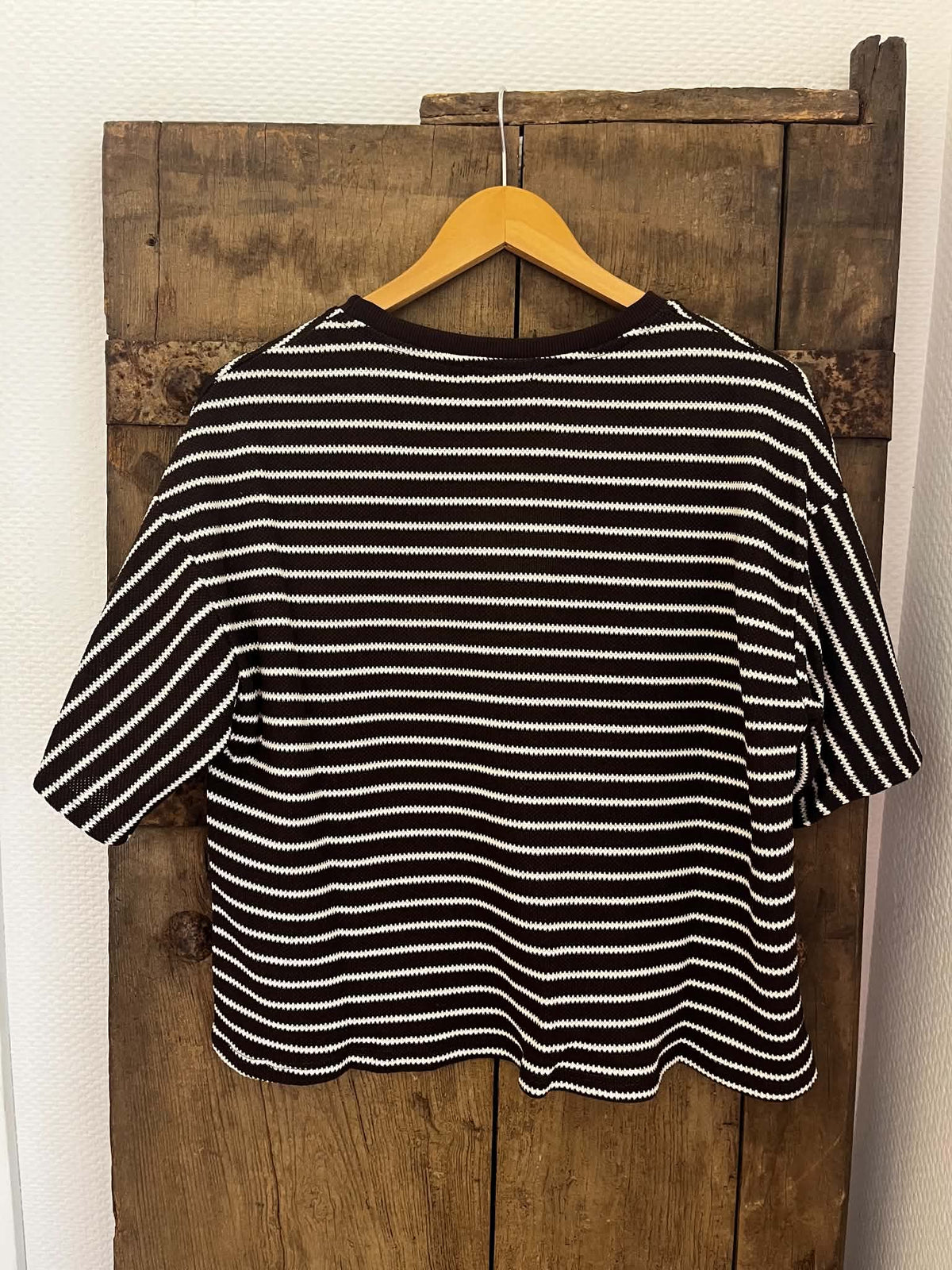 Comfy Tee - Brown/Off White