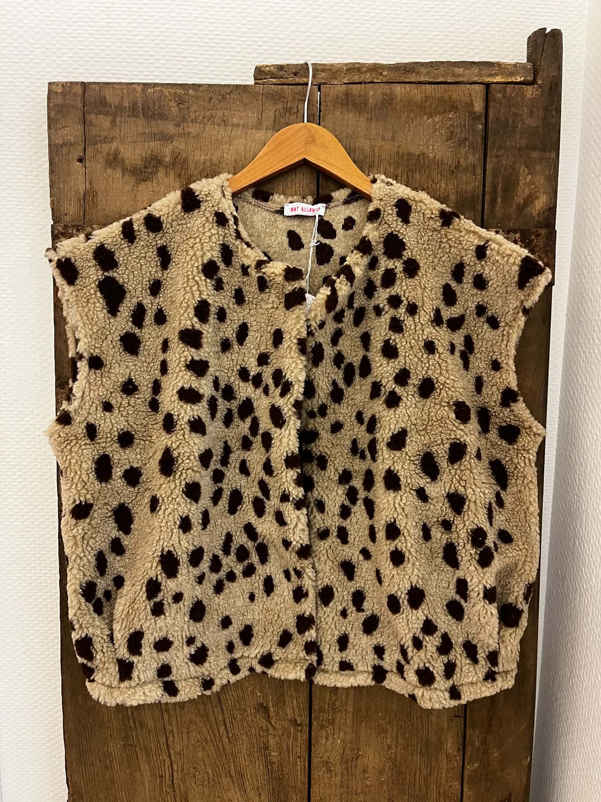 Dalina Vest - Beige/Brown