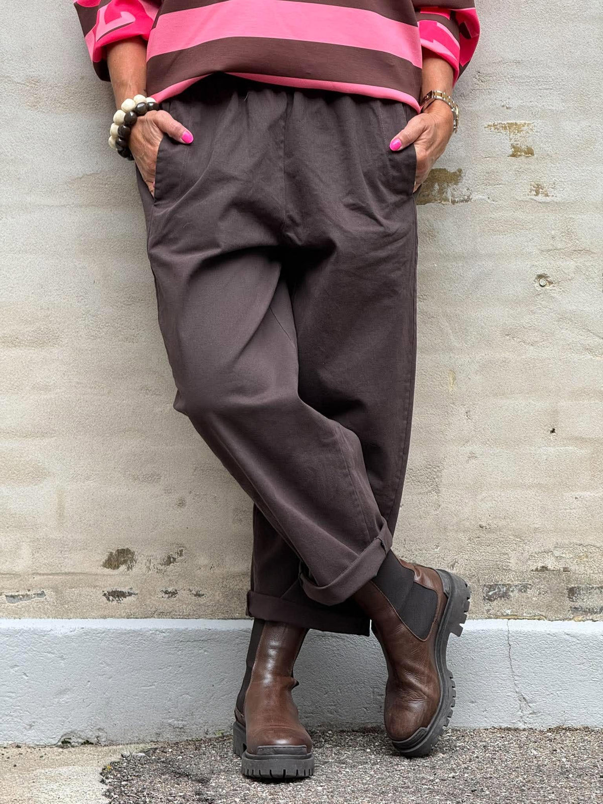 Paola Pants - Dark Brown