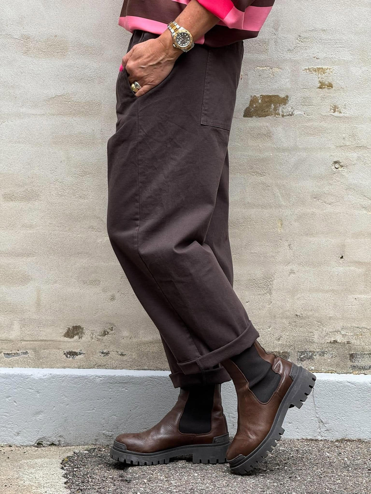 Paola Pants - Dark Brown