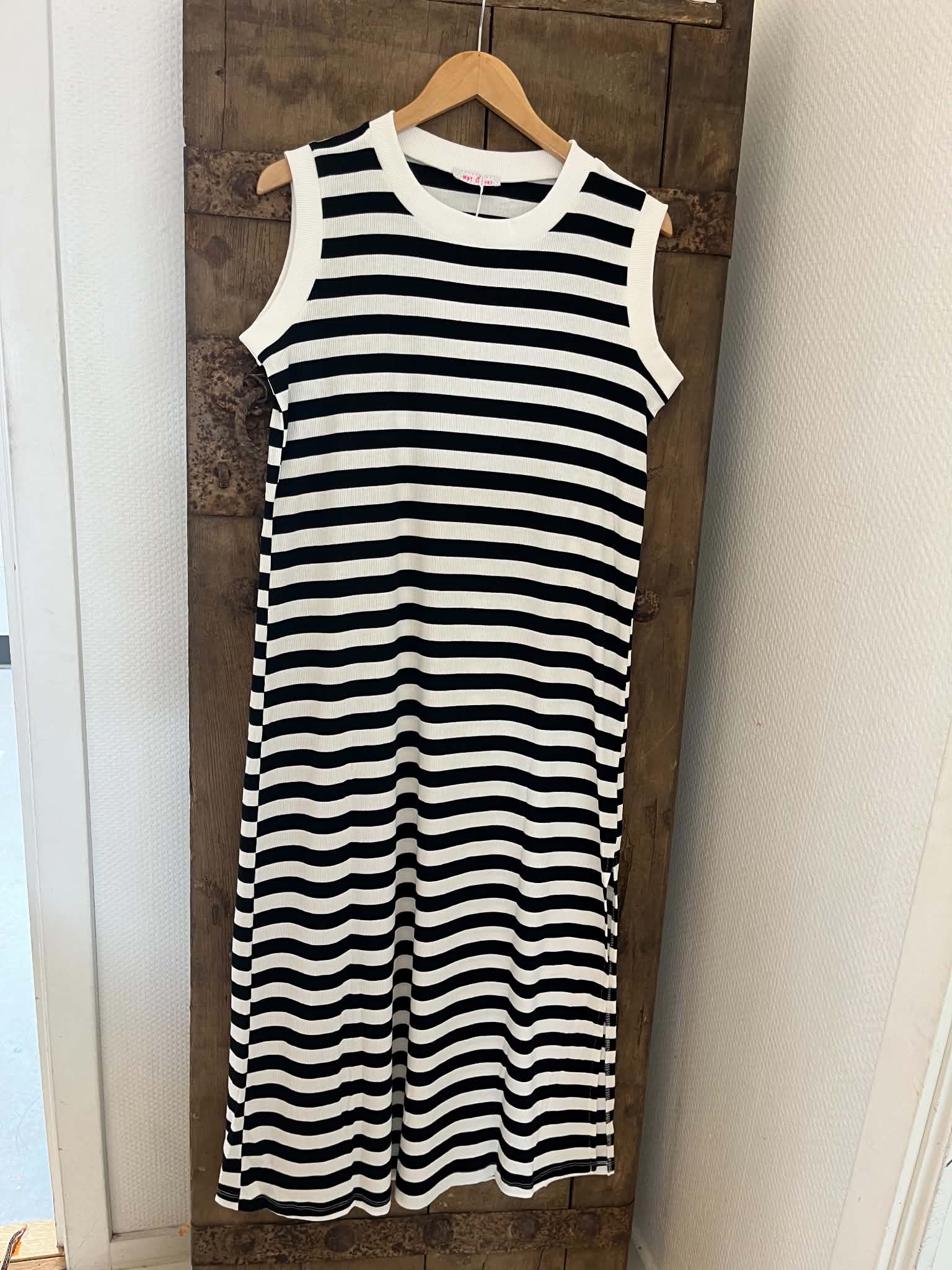 Everyday Striped Dress - White/Black