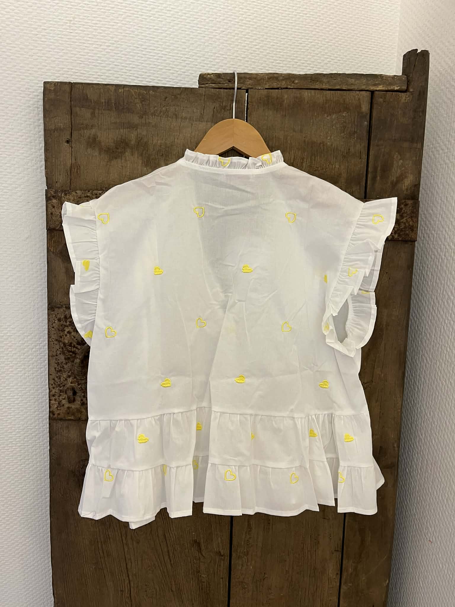 Micado Blouse - White/Yellow