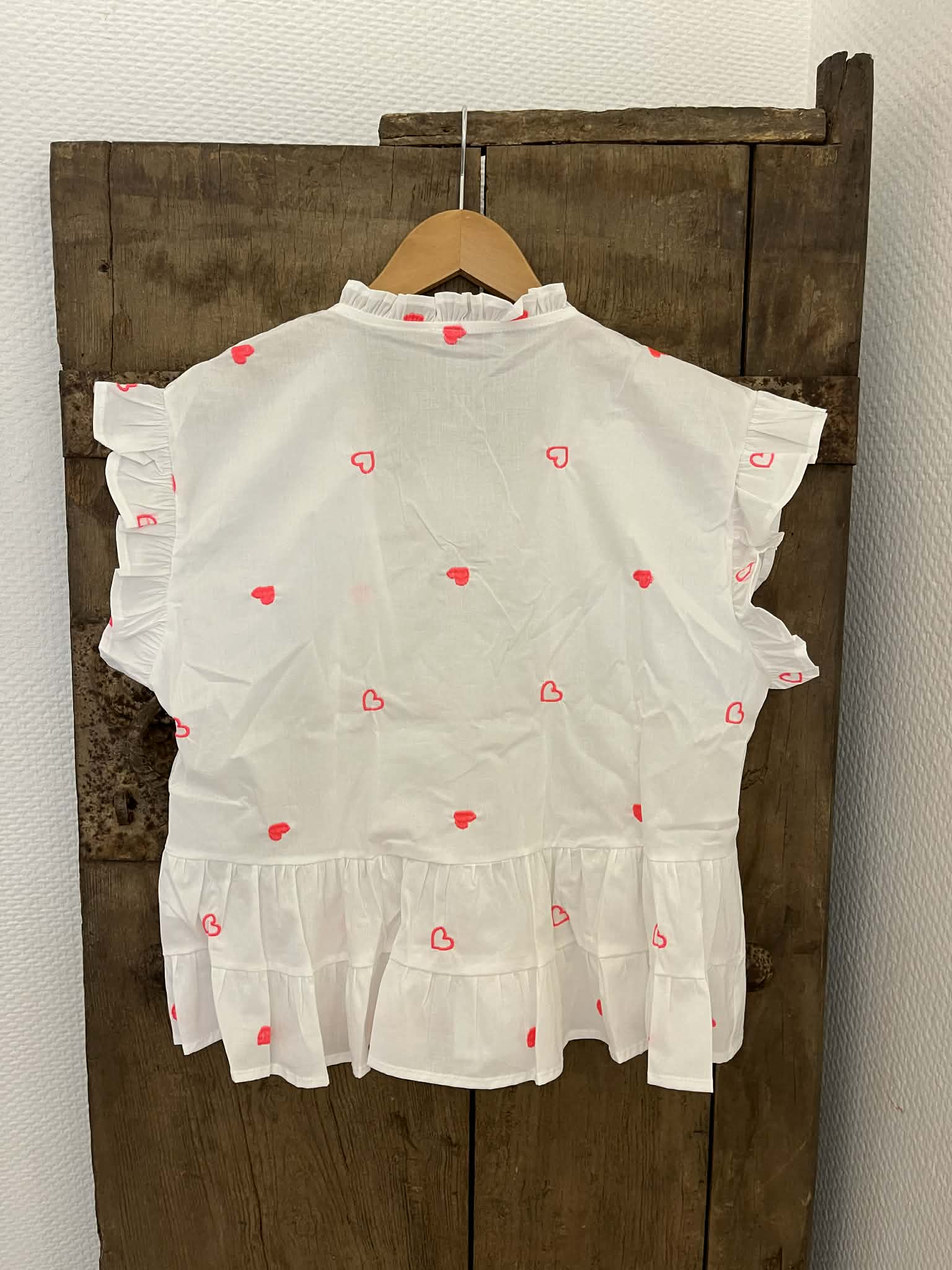 Micado Blouse - White/Fuchsia Flou