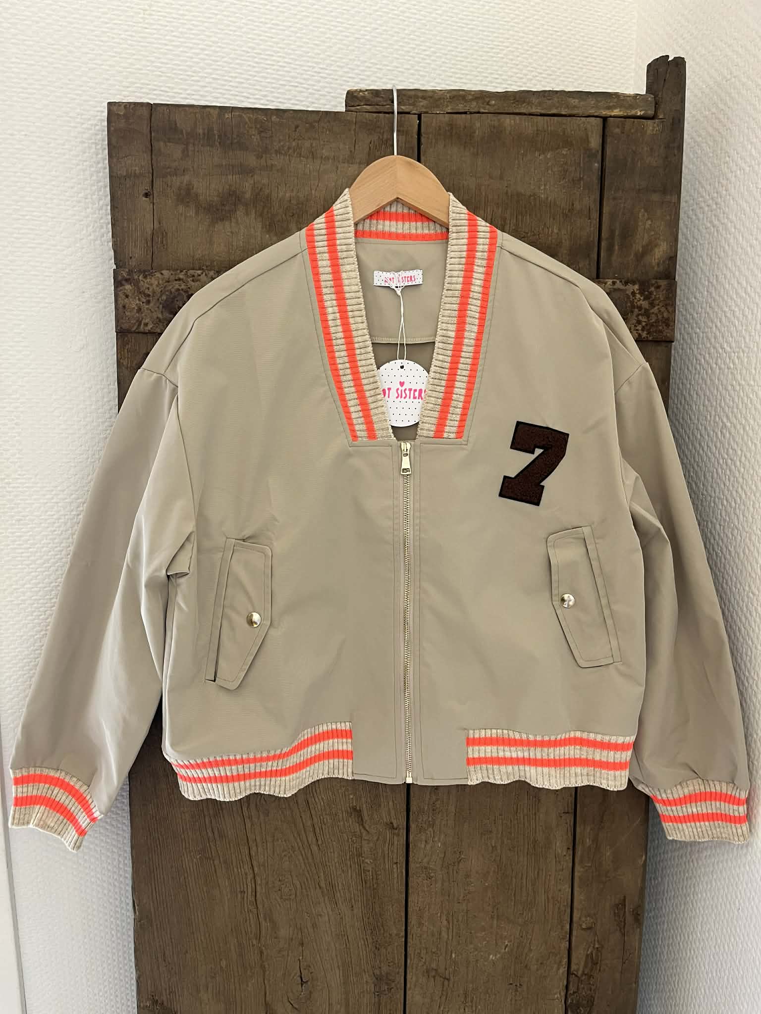 Sandy Bomber Jacket - Beige