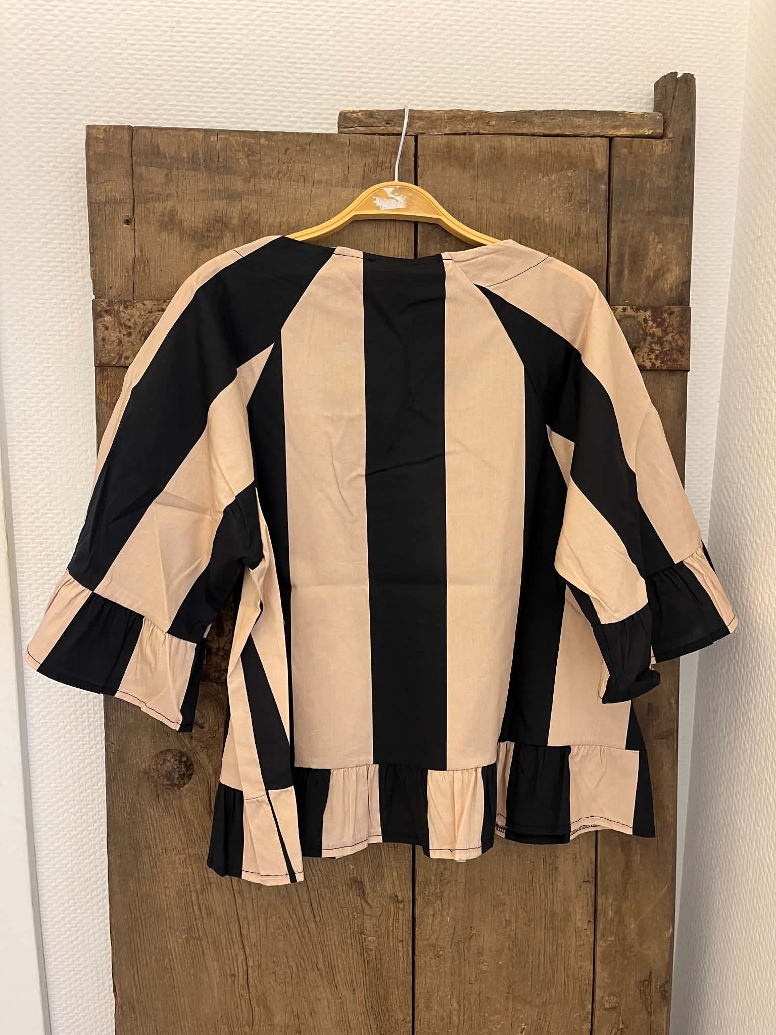 Striped Shirt - Beige/Black