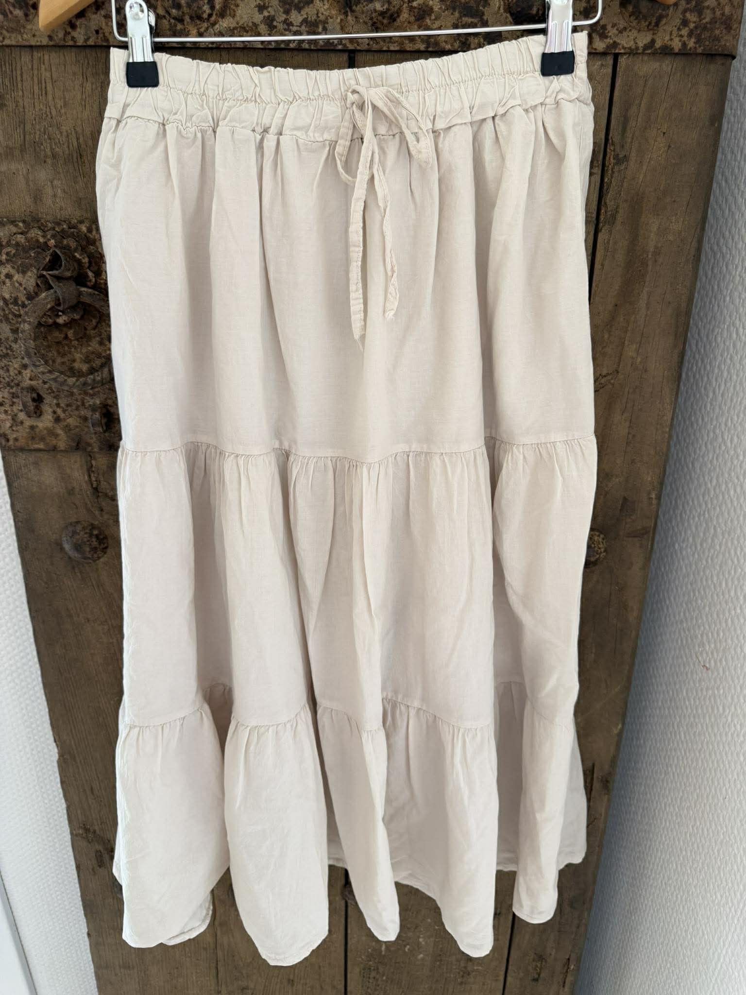 FÖRORDER-Summer Vibe Kjol - Beige