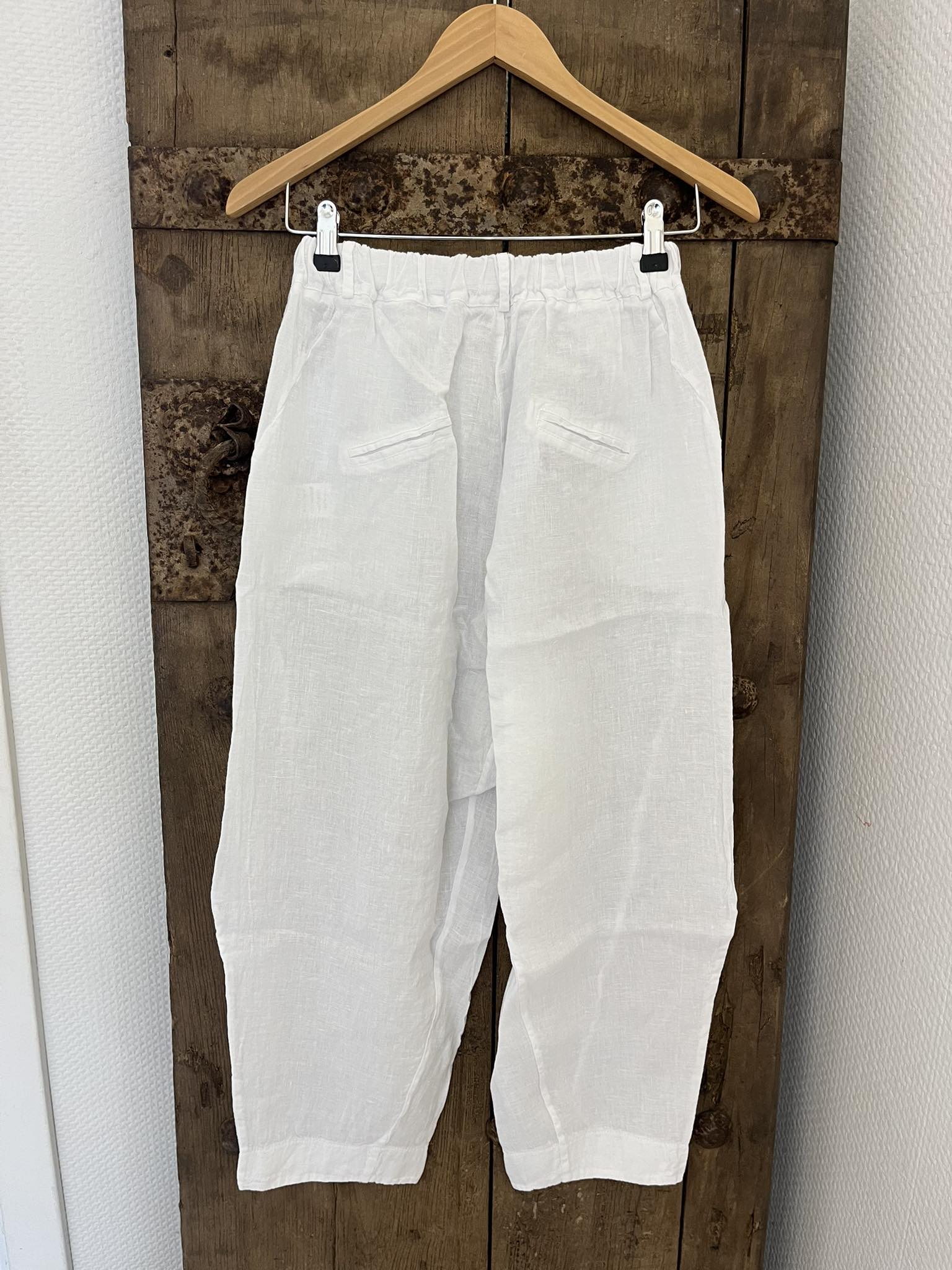Vera Linen Pants - Optical White