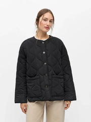 ALLIE QUILTED JACKET - Black