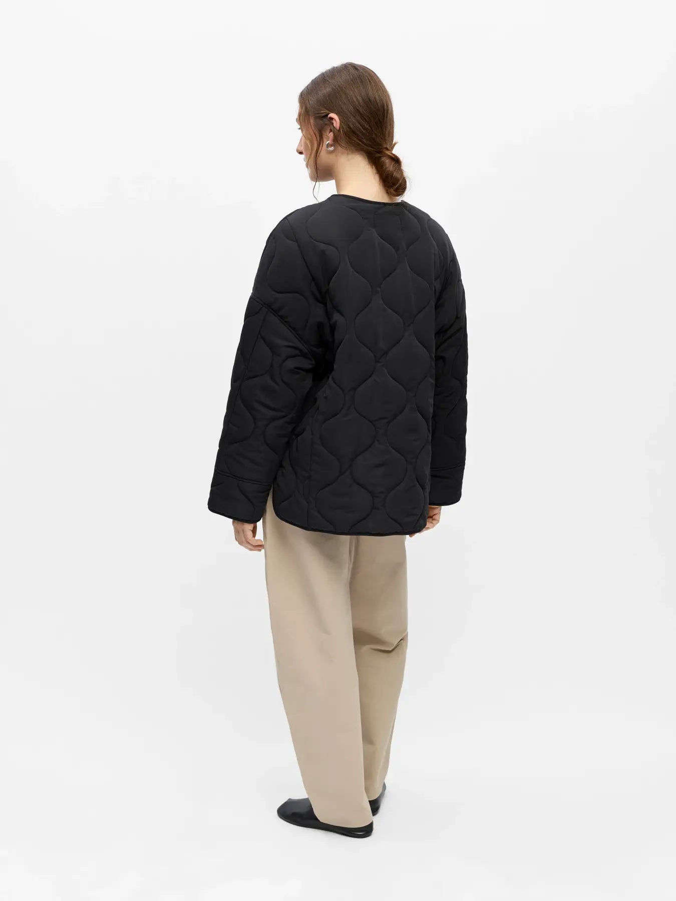 ALLIE QUILTED JACKET - Black